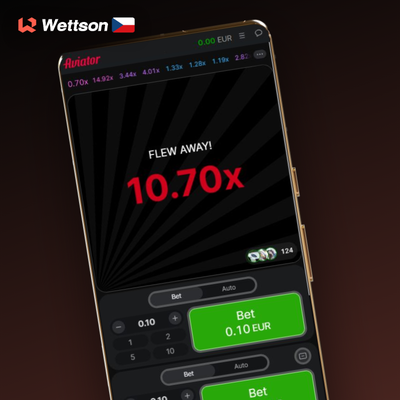 Auto-bet funkce Aviator ve Wettson Kasinu opakuje sázku automaticky