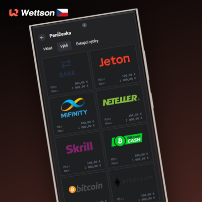E-peněženky Skrill a Neteller zajistí výplatu z Wettson Kasina do 24 hodin